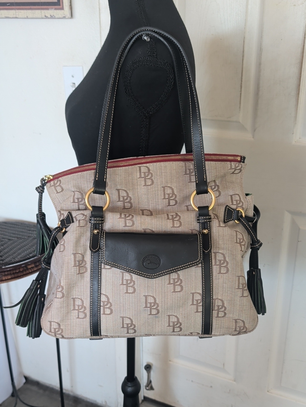 Dooney & Bourke Florentine Jacquard The Smith Monogram Bag
